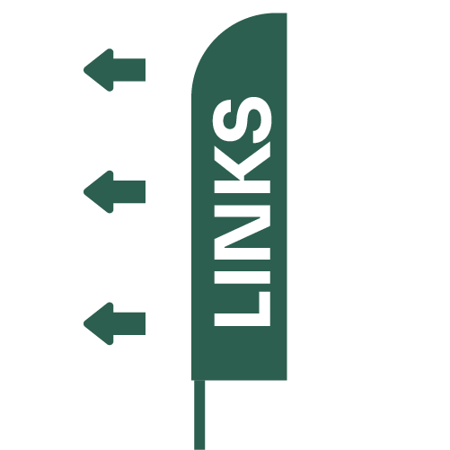 Beachvlag Straight — mast links